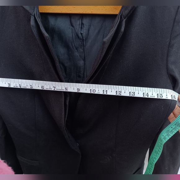 Zara Basic Black Trench Coat - Picture 9 of 10